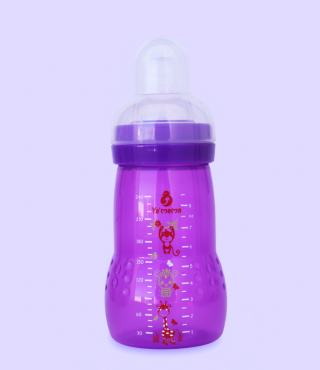 YA'MAMA Transition Baby Bottle 240 ml – Wide Neck – Polypropylene (PP) – Without Handles