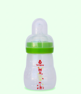 قنينة رضاعة YA'MAMA لحديثي الولادة 150 مل – عنق واسع – بولي بروبيلين (PP) – بدون مقبض