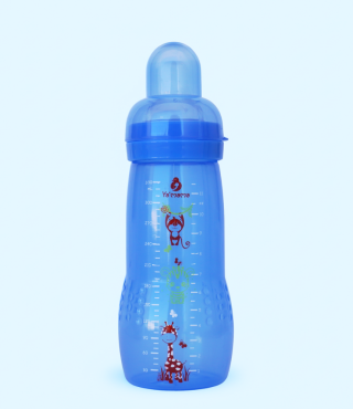 YA'MAMA Active Baby Bottle 330 ml – Wide Neck – Polypropylene (PP) – Without Handles
