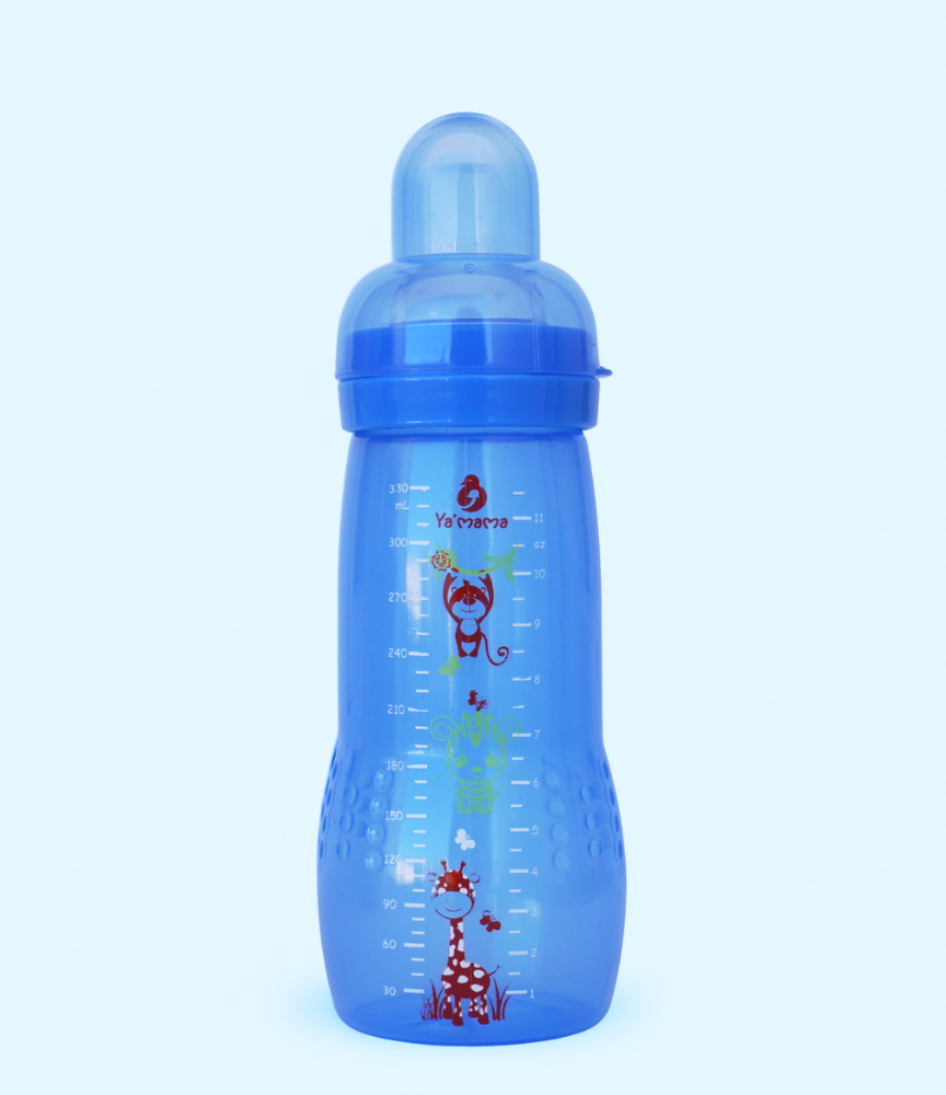 YA'MAMA Active Baby Bottle 330 ml – Wide Neck – Polypropylene (PP) – Without Handles