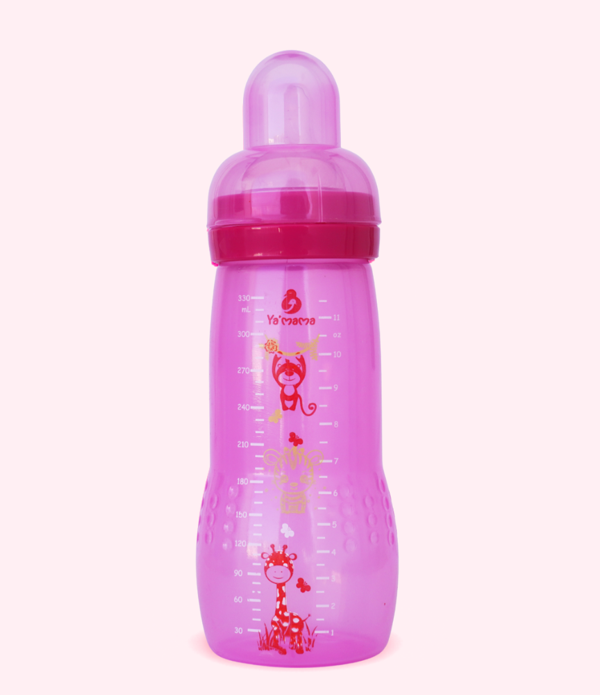 YA'MAMA Active Baby Bottle 330 ml – Wide Neck – Polypropylene (PP) – Without Handles