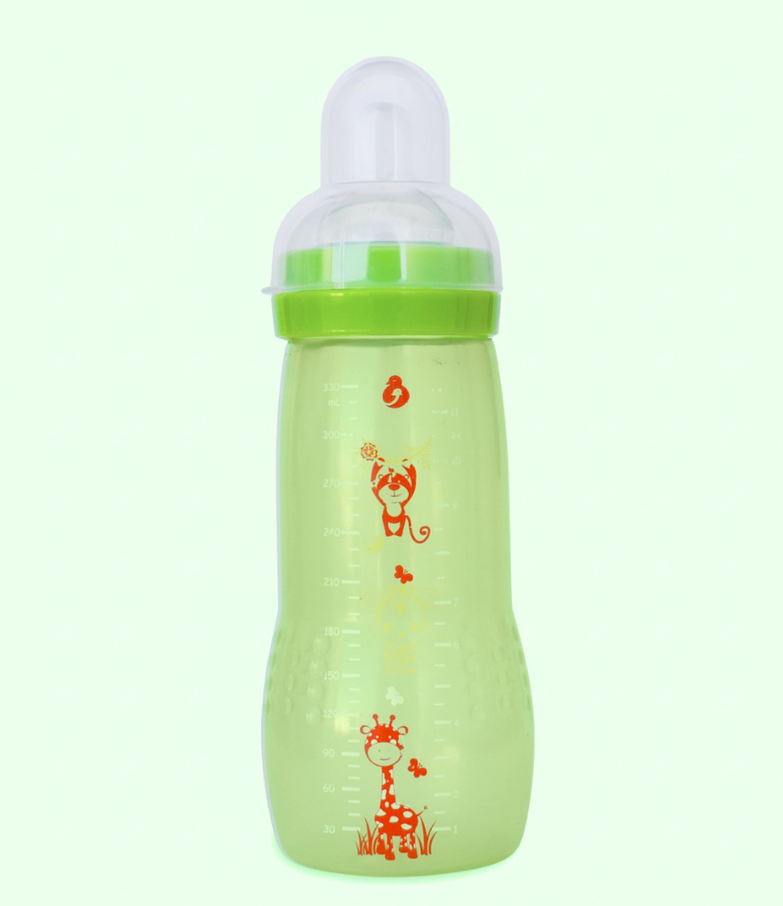 YA'MAMA Active Baby Bottle 330 ml – Wide Neck – Polypropylene (PP) – Without Handles